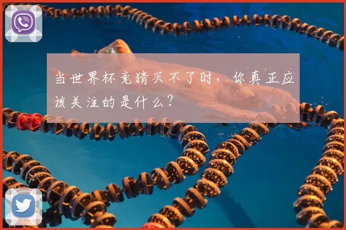 当世界杯竞猜买不了时,你真正应该关注的是什么?