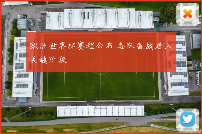 欧洲世界杯赛程公布 各队备战进入关键阶段