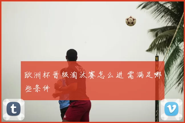 欧洲杯晋级淘汰赛怎么进 需满足哪些条件